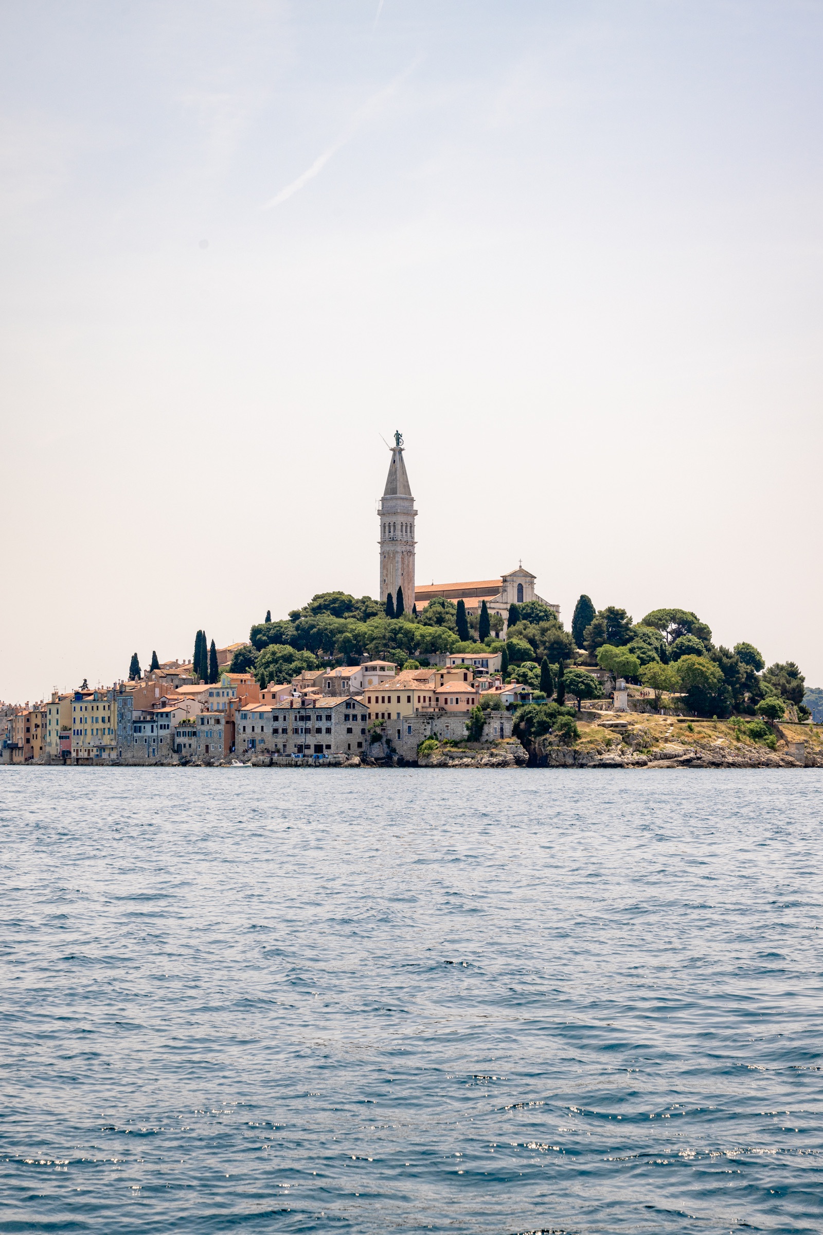A historic Adriatic coastal town seen from the water